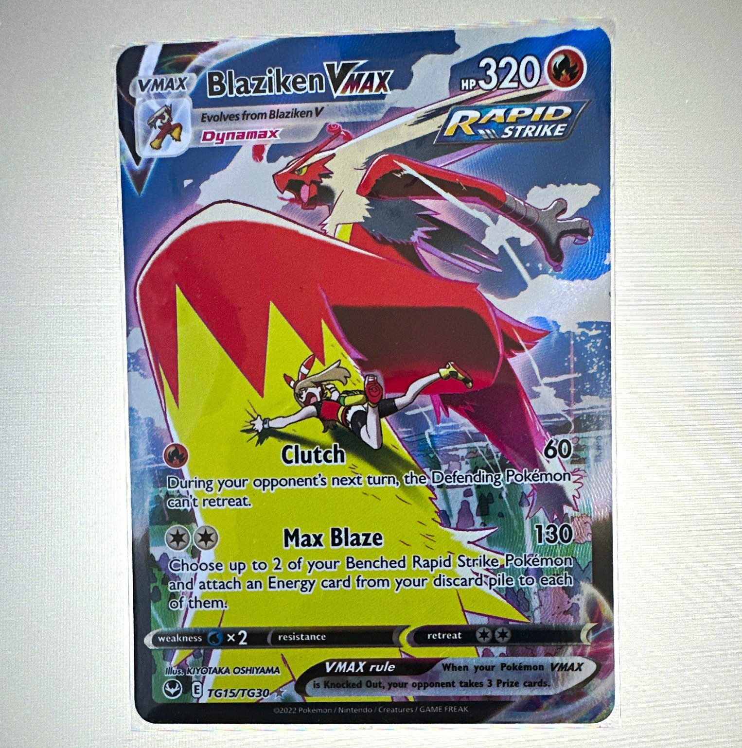 The Pokémon Company Pokémon TCG Blaziken VMAX TG15/TG30 Holo Ultra Rare 2022 EN