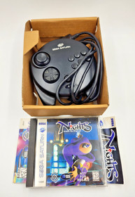Nights Into Dreams Sega Saturn Video Game & 3D Controller Box Manual Tested CIB