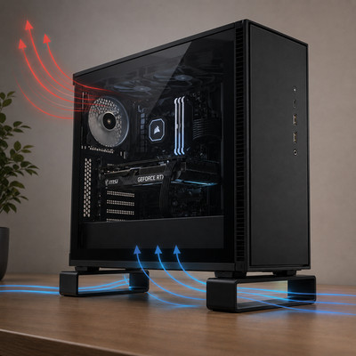 Desktop PC Stand | Computer Tower Riser | Gaming PC Holder | Airflow Case Stand