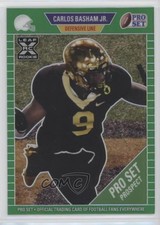 2021 Leaf Pro Set Metal Green Rainbow 12/25 Carlos Basham Jr #13 2qw