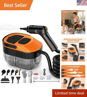 #ad Professional Grade Steam Cleaner 2500W Power with 17 Accessories Included $85.04