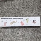 Dog Collar with AirTag Holder Waterproof Red Adjustable Size L