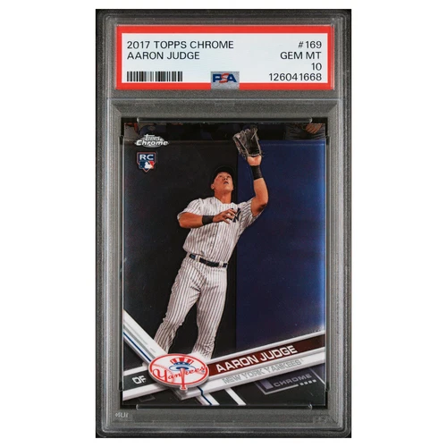 AARON JUDGE #169 psa 10 2017 Topps chrome Baseball Card MLB RC