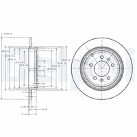 2X Delphi Bremsscheibe BG2573 FüR 605 Peugeot 6B 16V Turbo 12V Diesel