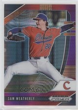 2020 Panini Prizm Draft Picks Red & Purple Hyper Prizm Sam Weatherly #PDP81 1s8