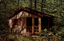 Wing Haven cabin guest house Angola Indiana ~ 1965 postcard to Churchville PA