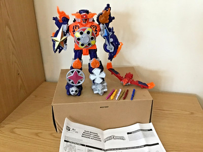 Power Rangers Dx Ninja Steel BLAZE Megazord 100% komplett mit Zubehör sehr guter Zustand