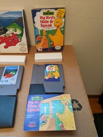 CIB NES Games Lot 4 Games, Donkey Kong, Top Gun, Black Bass, One Missing Manuel 