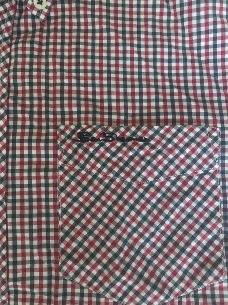 Men Ben Sherman Shirt Navy Cotton 48