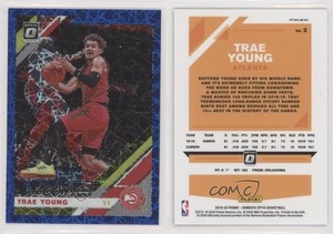 2019-20 Panini Donruss Optic Blue Velocity Prizm Trae Young #2