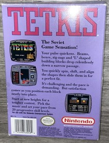 Nintendo NES Tetris Completo con Folleto 1989 Hecho en Rusia Juego Vintage A&ntilde;os 80&rsquo;s