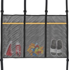 Trampoline Shoes Bag, 3 Pouch Storage Mesh Bag Trampoline Shoe Holder