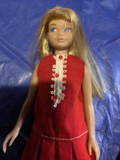 Vintage Skipper Blond Hair 1963 Straight Legs plus 1 Original Outfit shoes/bag