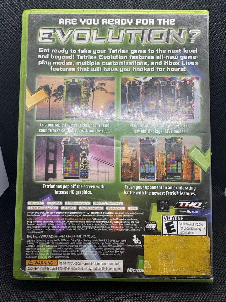 Tetris Evolution - Microsoft Xbox 360 No Manual - Image 2 of 4