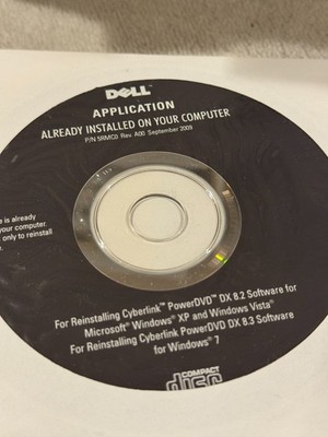Dell Reinstalling Cyberlink PowerDVD DX 8.2 WinXP & DX 8.3 Windows 7