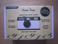 CAMP SNAP SCREEN FREE DIGITAL CAMERA NO FILM REQUIRED 500 PHOTOS MEMORY INCLUDED