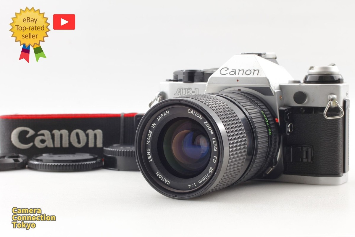 Near MINT] Canon AE-1 Program 35mm Film Camera New FD NFD 35