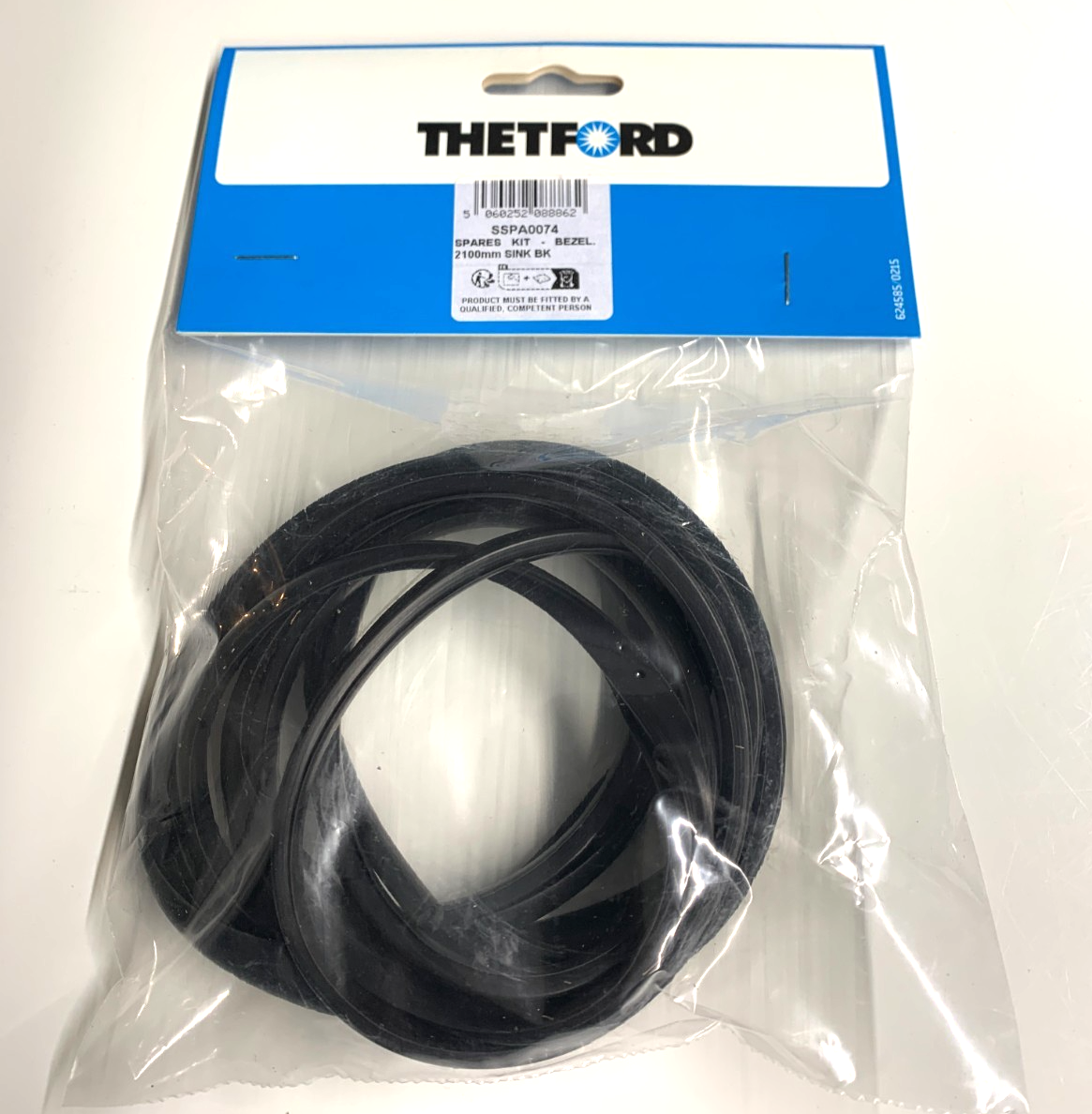 Spinflo Argent Sink Thetford Hob Black Rubber Seal Caravan Motorhome 210cm SASS1