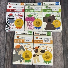 Ready To Learn Flash Card Packs Lot Of 5 Alphabet Subtract Addition Sight Words