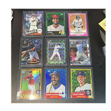 MLB 9-Card Serial Numbered #’d Lot Topps Chrome/Donruss/Bowman  /50 /75 /99 /199