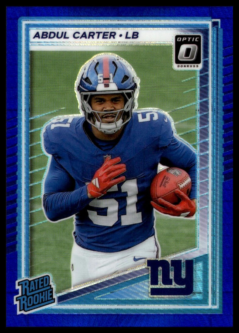 2025 Donruss Optic #300 Abdul Carter Blue Hyper