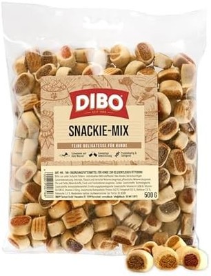 Snackie-Mix, 500g-Beutel, Backwaren als gesunde, natürliche Ernährung für Hunde