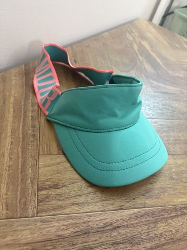 Under Armour Girls Visor Hat Flexible Teal Pink Pretty!! Fits Large/XL Womens - Picture 3 of 8