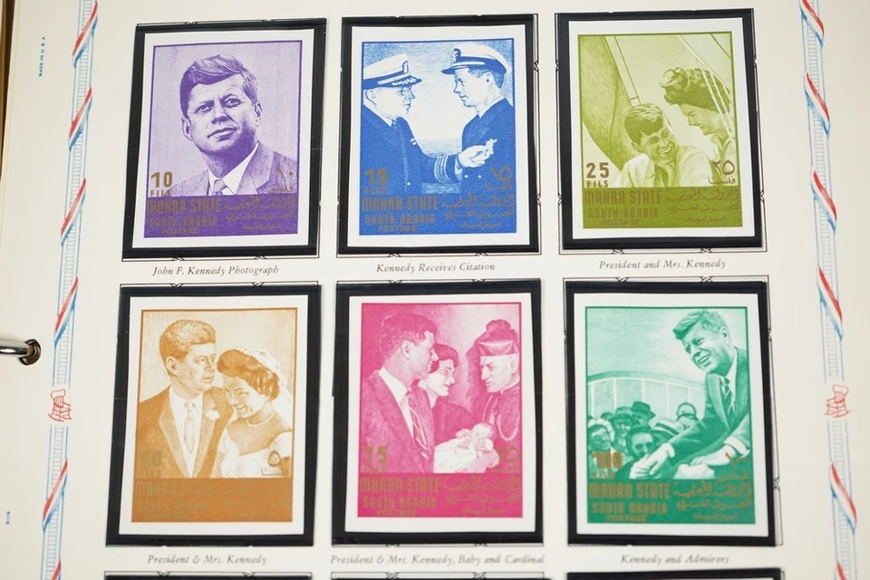 COLECCIÓN MUNDIAL M-P ESPECIALIZADA JFK DE 130 SELLOS, 25 CUBIERTAS, 20 HOJAS Foto 4 de 4