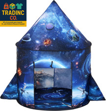 Rocket Ship Play Tent Kids Play Tents Cute Space Tent Indoor Outdoor Spaceship w