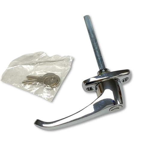 L-Style Handle Square Shaft Key-Locking 360 Rotation Chrome 0925 AH112 ...