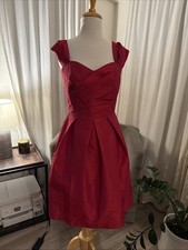 New Sangria Red Alfred Sung Special Occasion Dress Size6