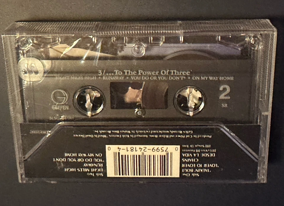 3 ...To The Power Of Three Cassette Tape 1988 Geffen Pop Rock ✨New Sealed✨ - Image 3 of 3