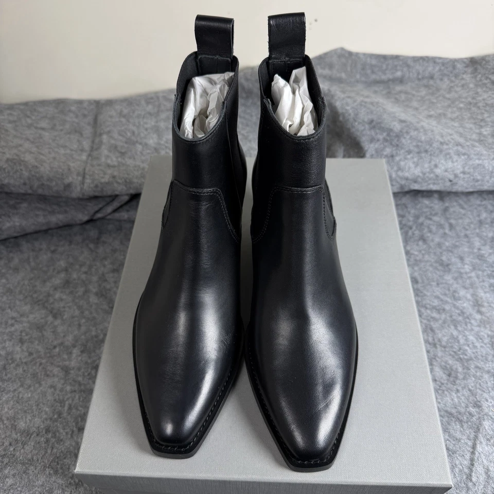 Everlane The Western Ankle Chelsea Heeled Boot Leather Women's 6.5 New $245 - Image 2 of 4