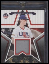 2025 Panini Stars & Stripes USA Baseball #SSM-JD Jacob Dudan Auto Black Gold