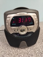 Audiovox CD Player AM/FM Clock Radio Duel Alarm CD1169 Tested