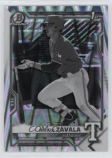 2021 Bowman Draft Chrome Black & White RayWave Refractor Aaron Zavala 0a6