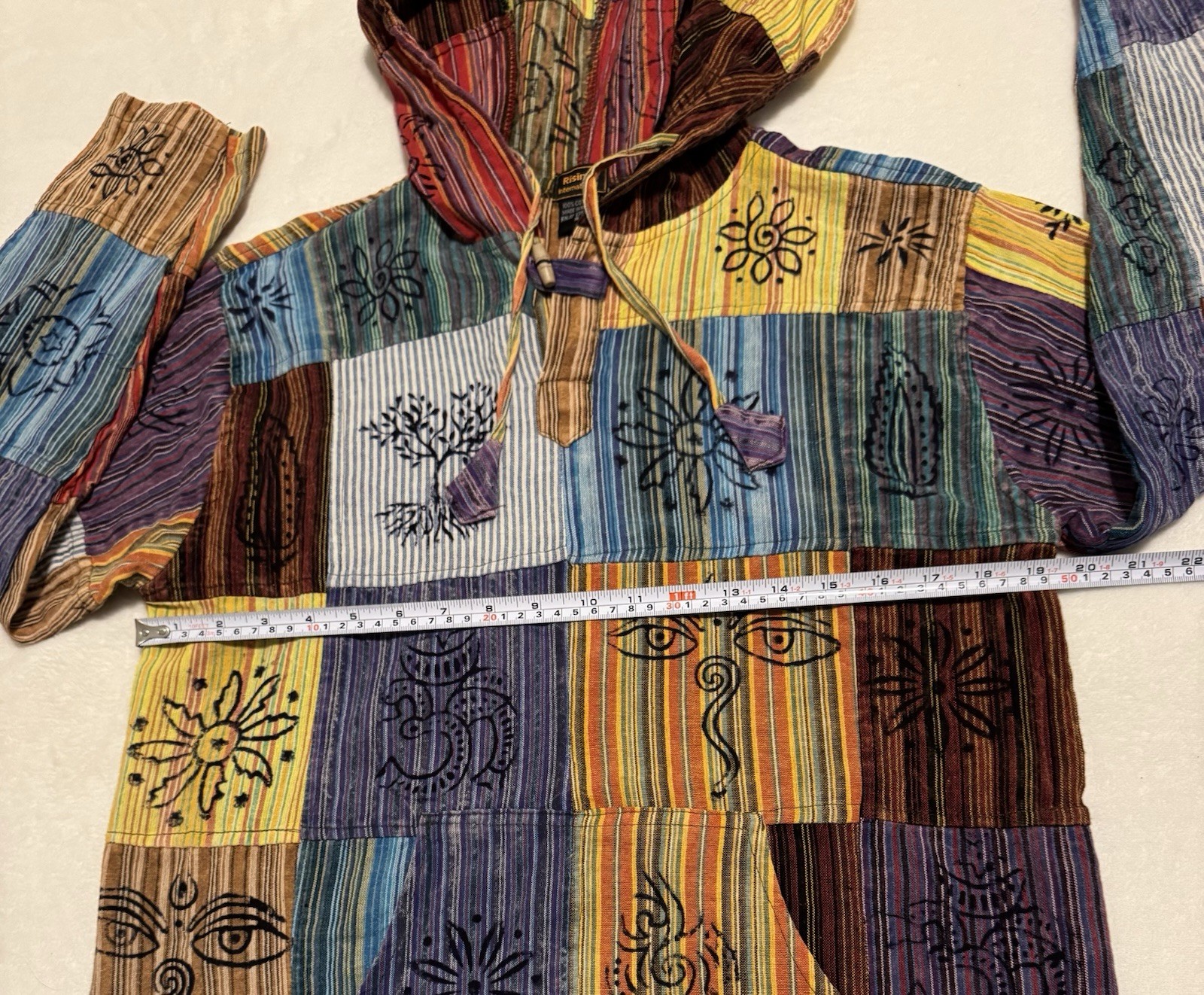 Rising International Multicolor Patchwork 100% Co… - image 5