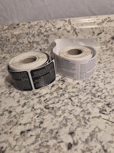 Wax Melt Warning Labels Safety Stickers Candle Jar Container Supplies Roll