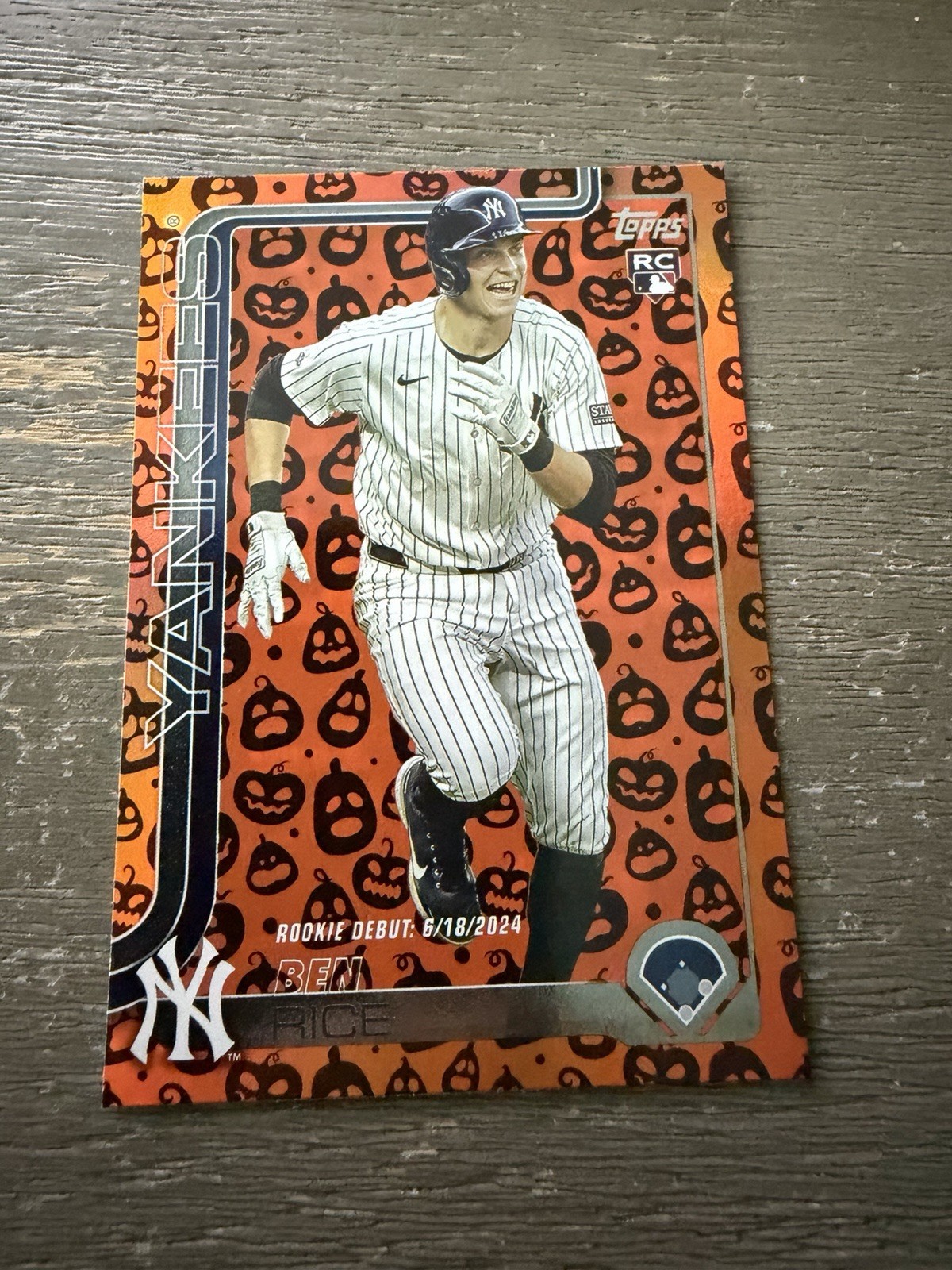 2025 Topps Update Series Ben Rice Jack O' Lantern (RC) #US25 Yankees