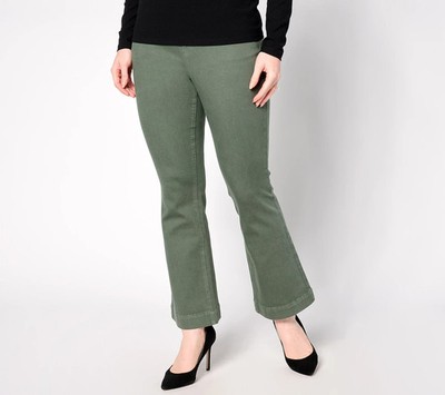 Isaac Mizrahi Live Regular True Denim Color Pull On Bootcut Jeans SIZE 4