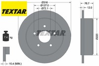 2X Bremsscheibe Textar 92227700 2 Bremsscheiben Hinterachse Hinten FüR Jeep