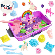 Unicorn Sensory Bin, Unicorn Sensory Toys with Play Sand for Toddlers Boys and G