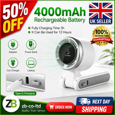 Portable Handheld Turbo Fan 5 Gear High Speed 4000mAh Rechargeable Mini Personal