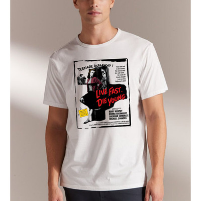 Teenage Runaway Live Fast Die Young Graphic T-Shirt S-5XL