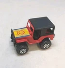 Matchbox Lesney Superfast No5 US JEEP 4X4 in Red " CODE 3 " with ROOF & LABEL