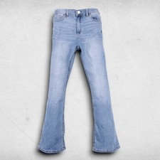 Jordache Bootcut Jeans Girls 16 Medium Blue Adjustable Elastic Waist School