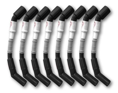 Kooks 750202 11Mm Spark Plug Wires 8 Pc Grey With Black Boots For LSX Car NEW