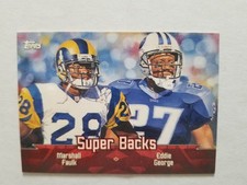 2000 Topps Marshall Faulk & Eddie George Super Backs #TC8