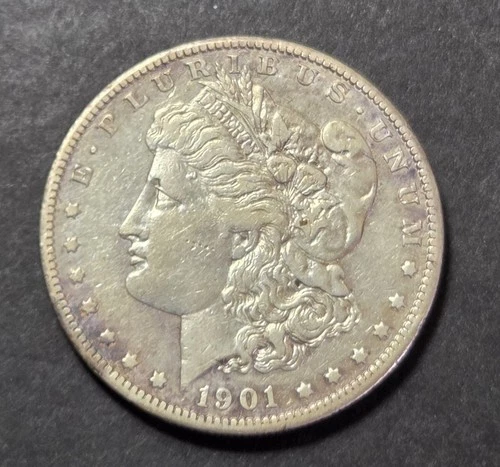 1901-S Morgan Dollar, XF , Cleaned
