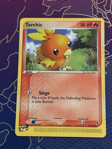 Torchic 74/109 Ruby and Sapphire Regular - Picture 1 of 10
